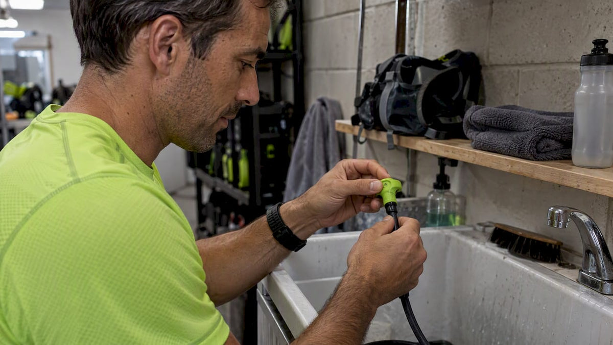 Runner fitting a bite valve onto hydration tubing