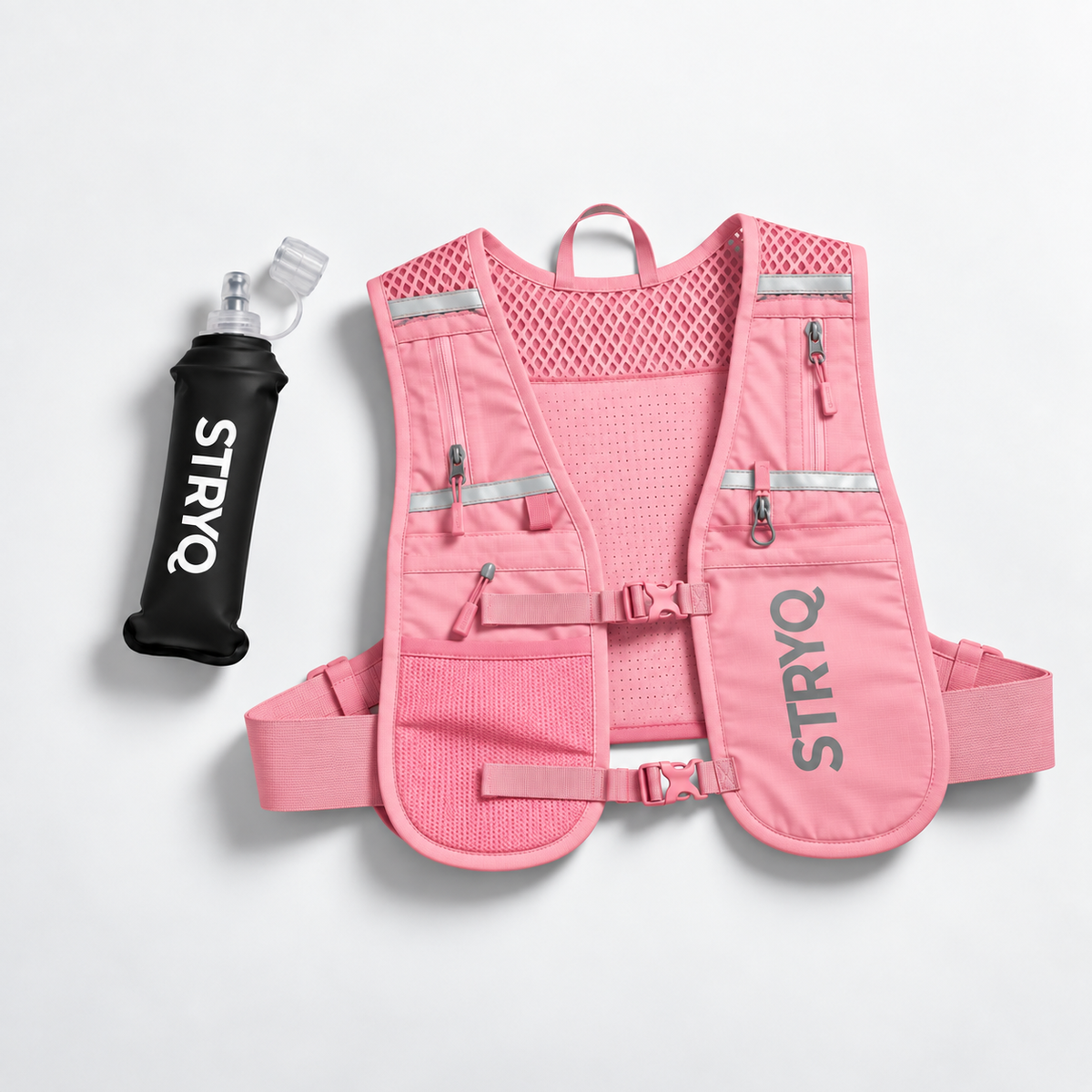 Pink with black
