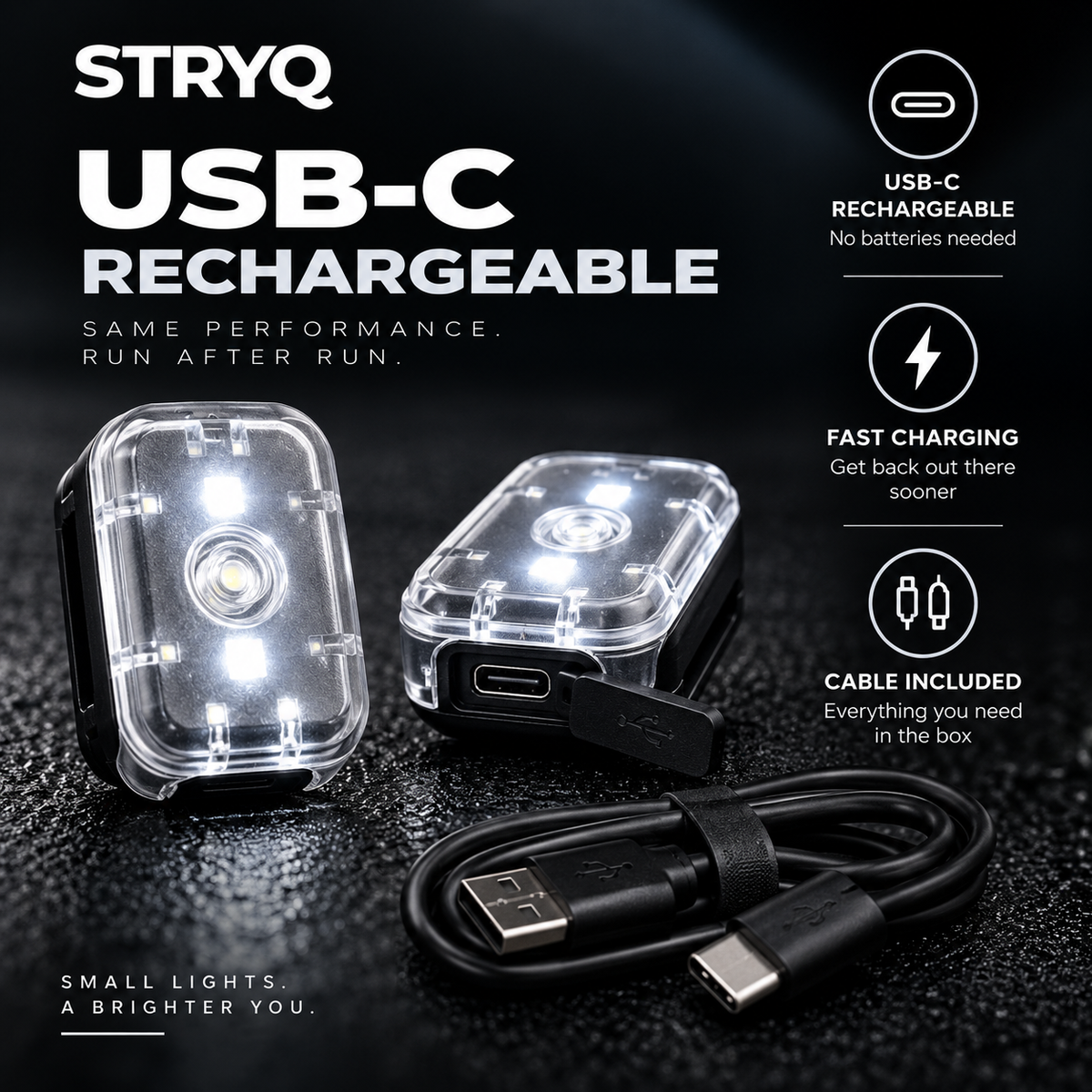 STRYQ Running Vest Lights