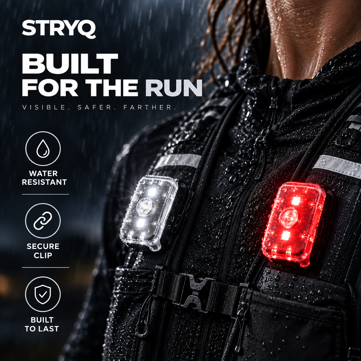STRYQ Running Vest Lights