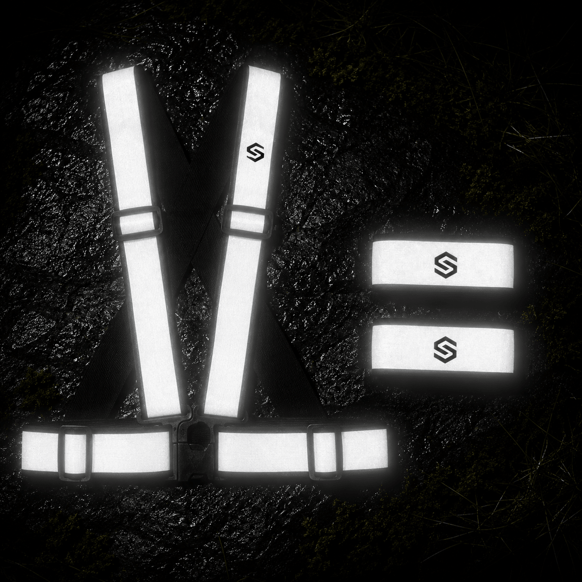 High-Vis Running Vest & Reflective Bands Kit - STRYQ
