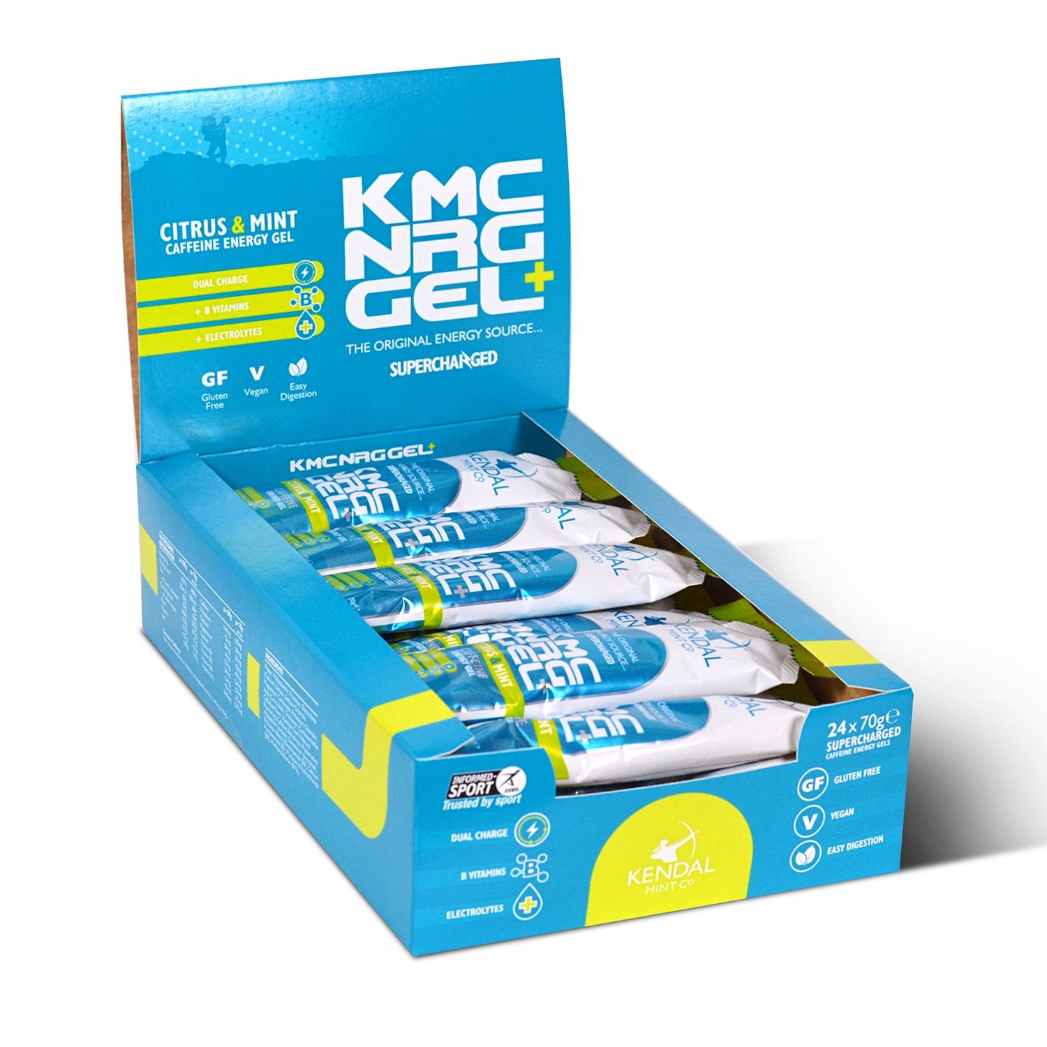Kendal Mint Co Running Gel+ Citrus & Mint Caffeine Energy Gel 70g - STRYQ