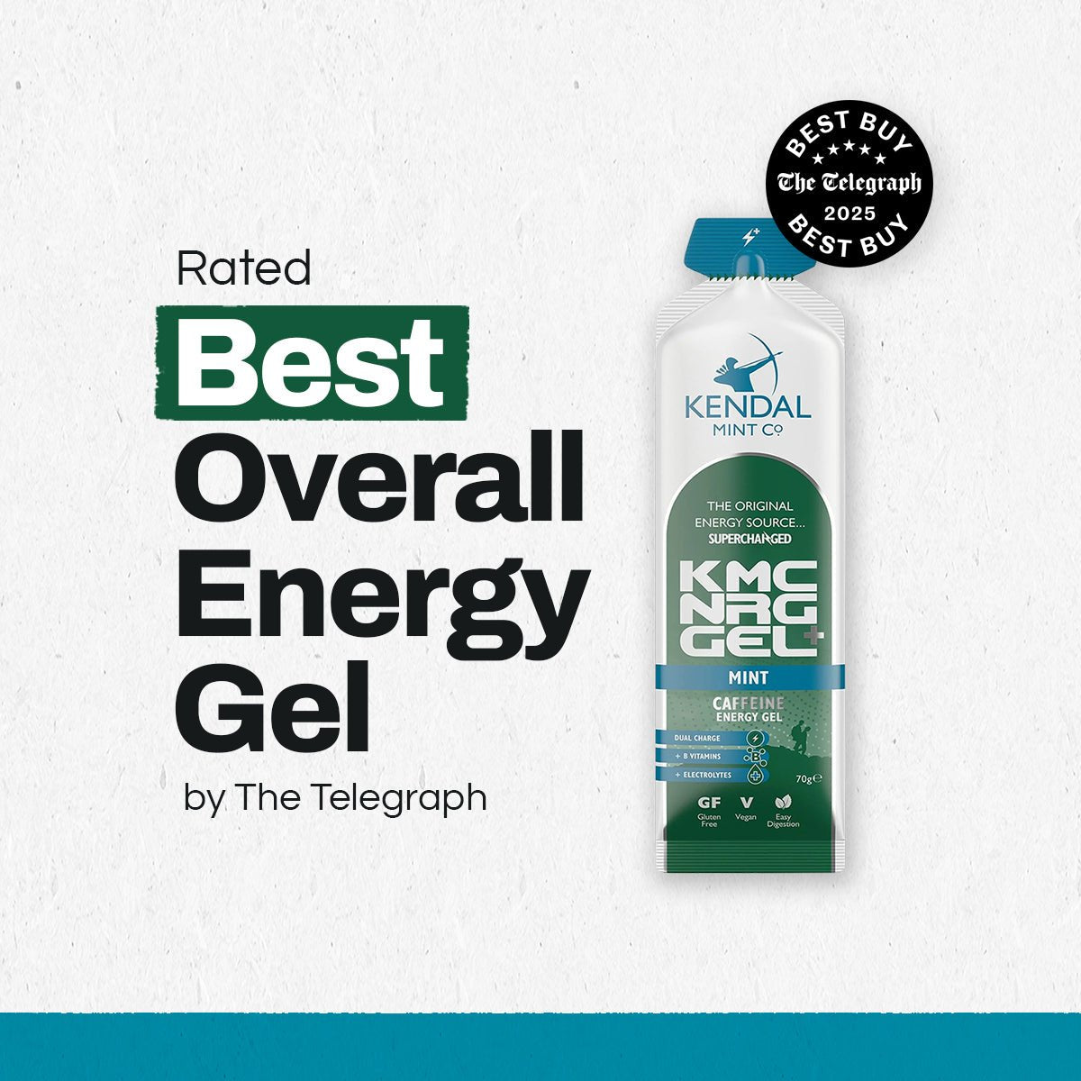 Kendal Mint Co Running Gel+ Mint Caffeine Energy Gel 70g - STRYQ