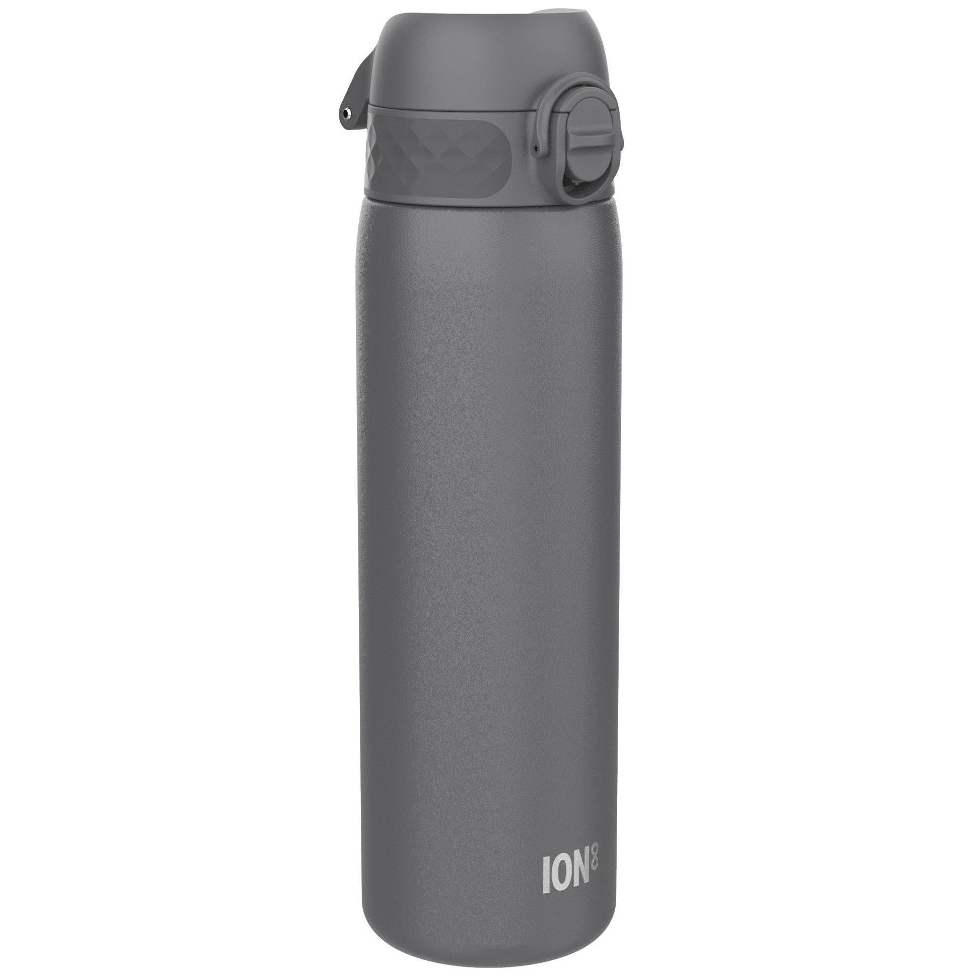 Leak Proof Slim Water Bottle, Stainless Steel, Grey, 600ml (20oz) - STRYQ