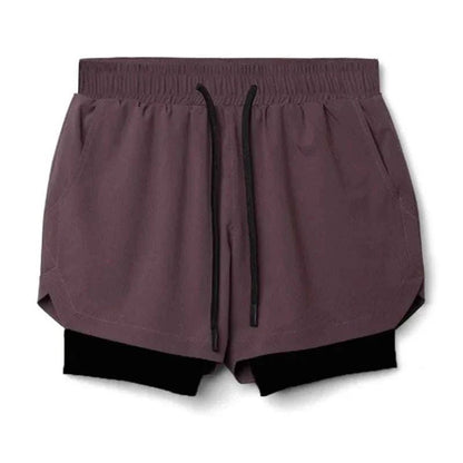 Men 2 in 1 Fitness Shorts With Towel Loop - STRYQ