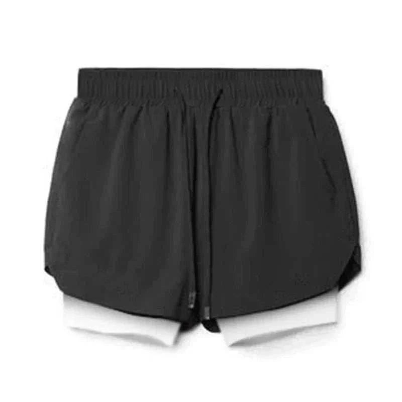 Men 2 in 1 Fitness Shorts With Towel Loop - STRYQ