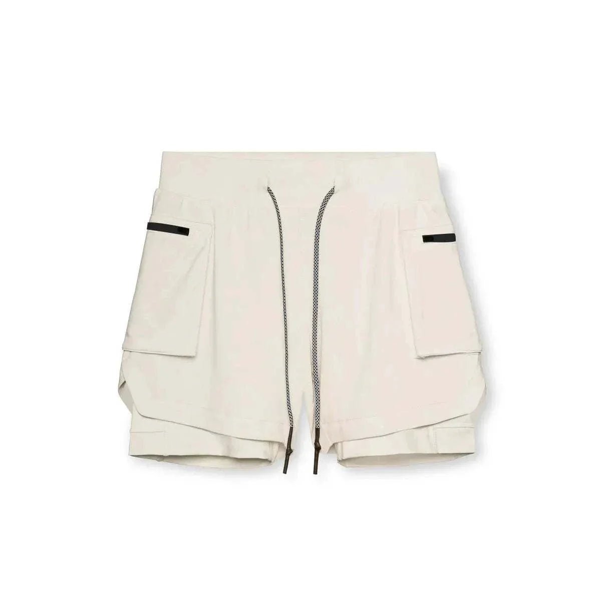 Men 2 in 1 Running Training Joggers Gym Shorts With Phone Pocket - STRYQ