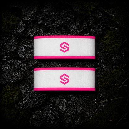 STRYQ reflective running vest and two reflective bands