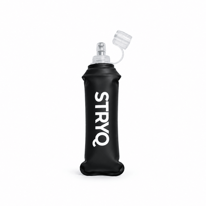 STRYQ 500ml Running Soft Flask for Hydration Vests (Black) - STRYQ