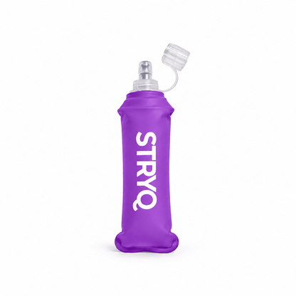 STRYQ 500ml Running Soft Flask for Hydration Vests (Black) - STRYQ