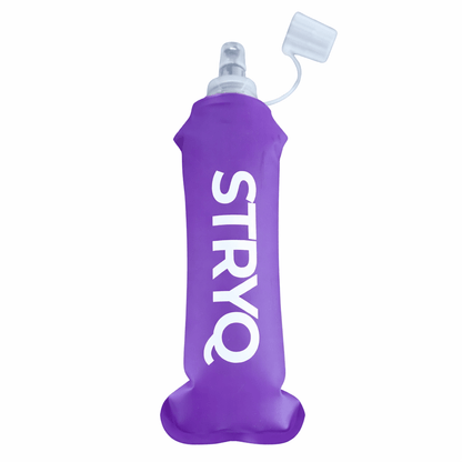 Purple 500ml soft flask for running and hydration vest use