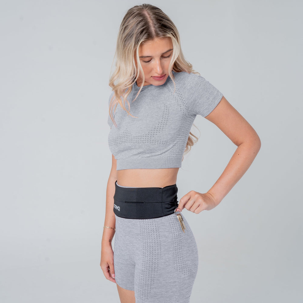 Low-profile pull-on design worn close to the body